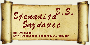 Đenadija Sazdović vizit kartica